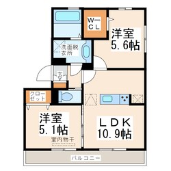 D・プレヴェイルⅡの物件間取画像